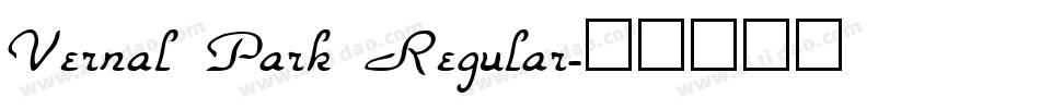 Vernal Park Regular字体转换